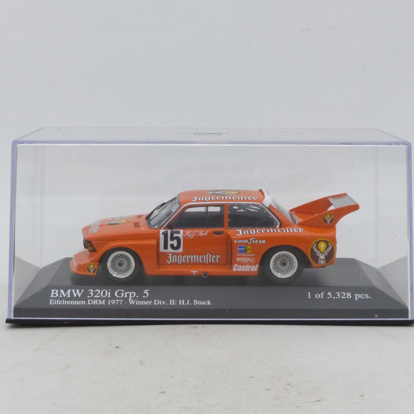 Minichamps 1:43 400772315 BMW 320i Grp. 5 #15 H.J. Stuck in PC-Box EX8332 – Bild 4