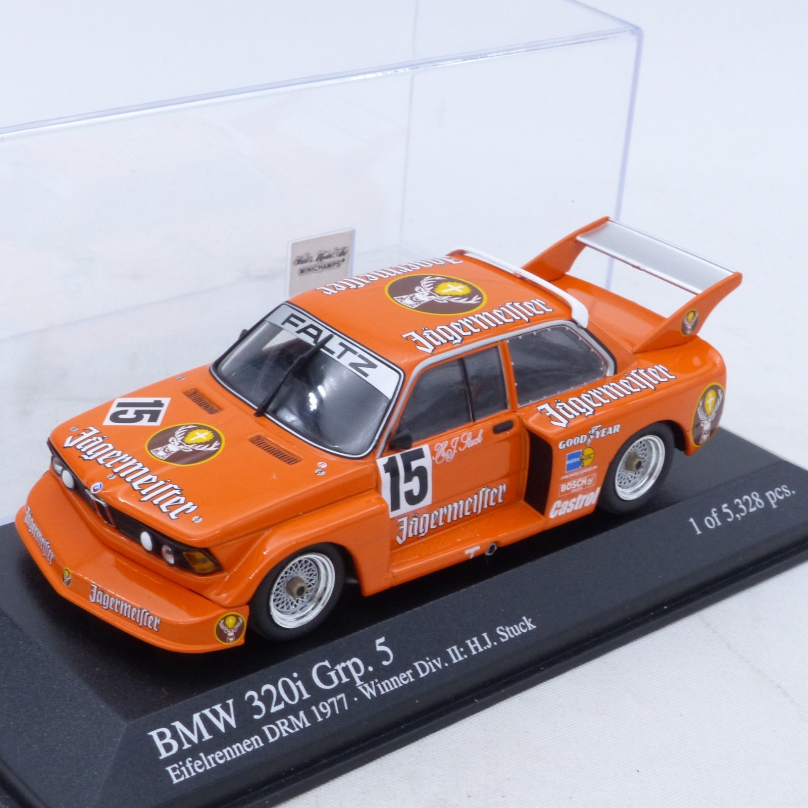 Minichamps 1:43 400772315 BMW 320i Grp. 5 #15 H.J. Stuck in PC-Box EX8332