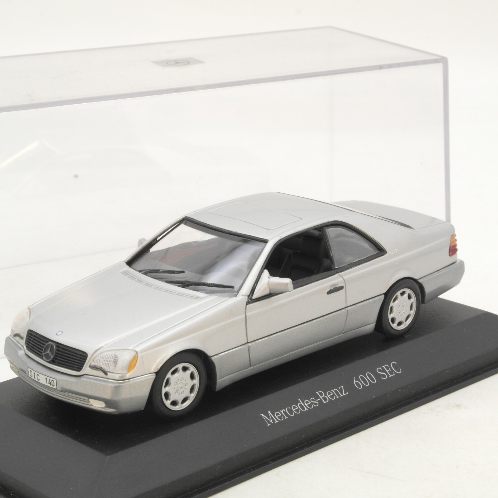Minichamps 1:43 Mercedes Benz 600 SEC metallic in PC Box RG5012