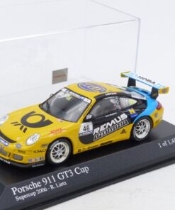 Minichamps 1:43 Porsche 911 GT3 Cup Supercup 2006 #46 R.Lietz in PC-Box EX7970