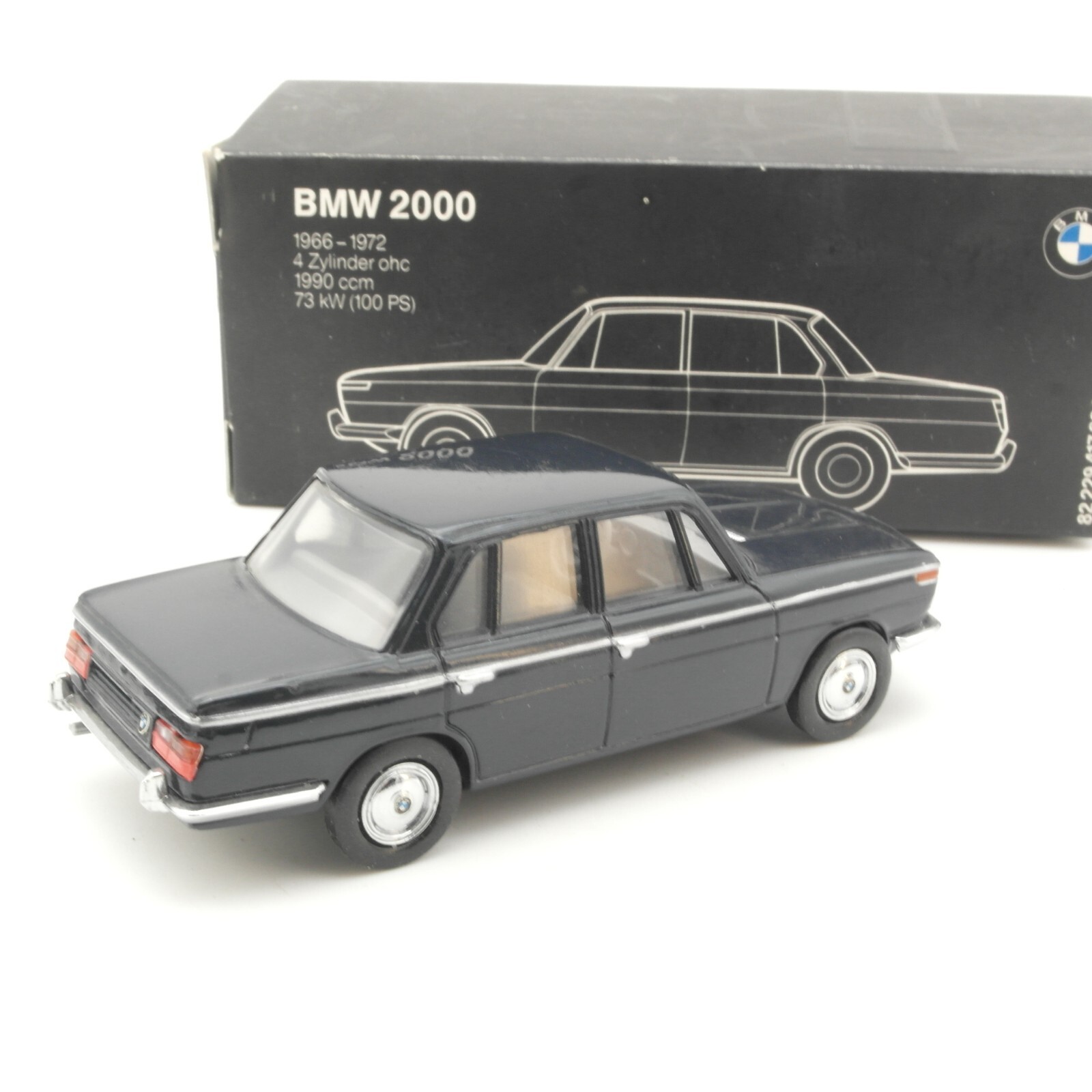 Minichamps 1:43 Werbemodell BMW 2000 rar in OVP QR7357 – Bild 3