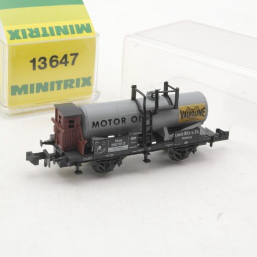 Minitrix N 13647 Kesselwagen Valvoline Motor Oil der K.P.E.V. in OVP RR3541