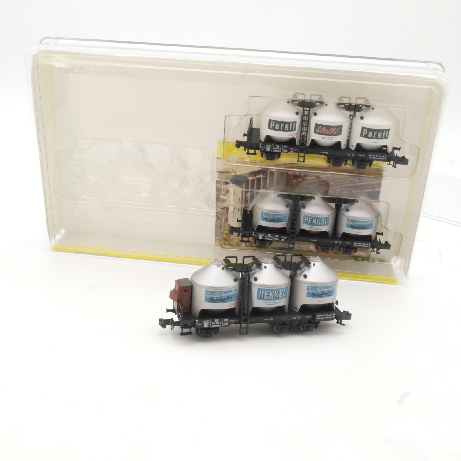 Minitrix N 15190 Set Silowagen Henkel der DB in OVP RR5307 – Bild 4