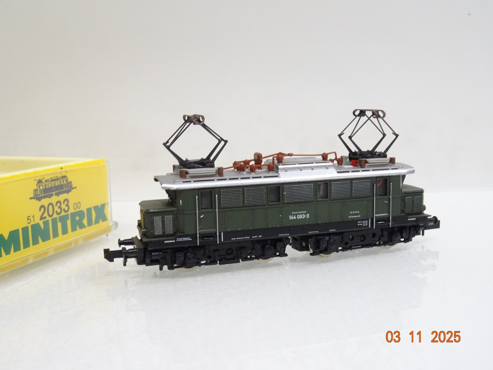 Minitrix N 2033 E-Lok BR 144 083-3 der DB in OVP JL4091