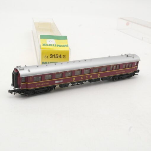 Minitrix N 51 3154 51 Mitropa Speisewagen der DSG in OVP RR523