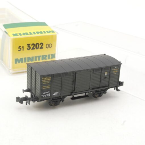 Minitrix N 51 3202 00 gedeckter Güterwagen der K.Bay.Sts.B in OVP RR2987 – Bild 3