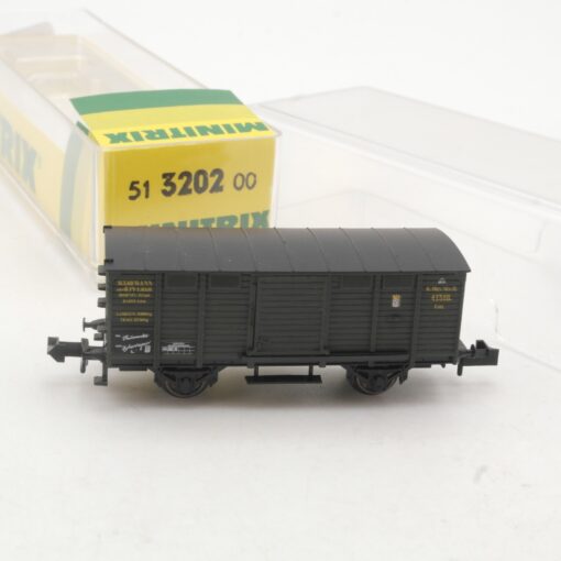 Minitrix N 51 3202 00 gedeckter Güterwagen der K.Bay.Sts.B in OVP RR2987