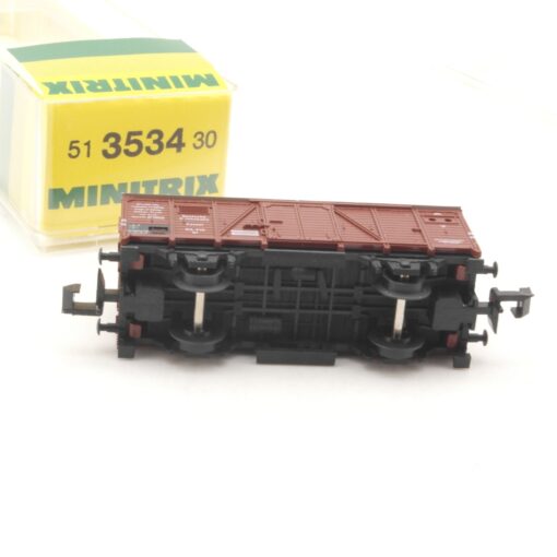 Minitrix N 51 3534 30 gedeckter Güterwagender DR in OVP RR3553 – Bild 4