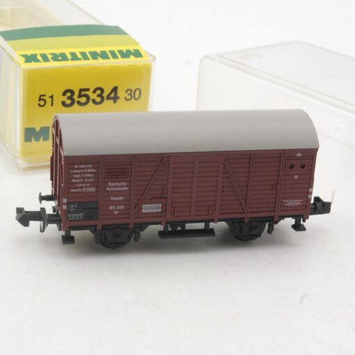 Minitrix N 51 3534 30 gedeckter Güterwagender DR in OVP RR3553