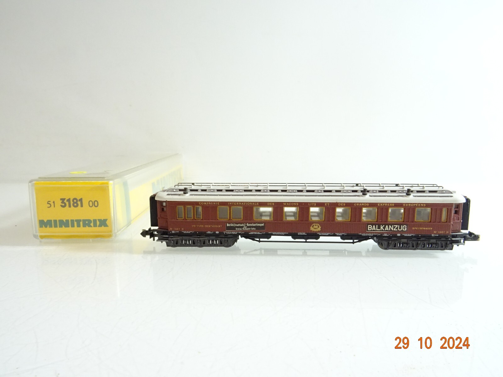Minitrix N 5131810 Speisewagen Balkanzug in OVP PR3606 – Bild 3
