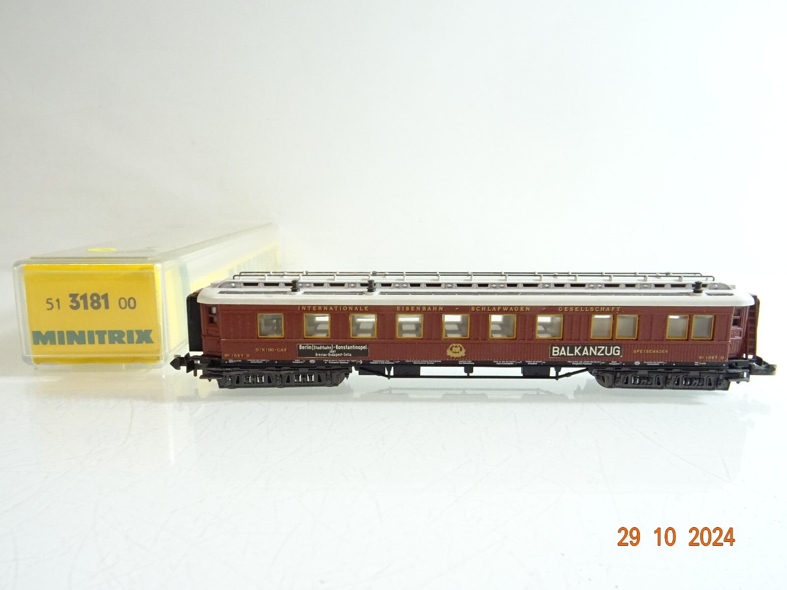Minitrix N 5131810 Speisewagen Balkanzug in OVP PR3606