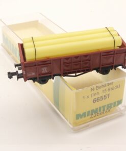 Minitrix N offener Güterwagen Ommu 29 EUROP mit Ladung in EVP ER5021