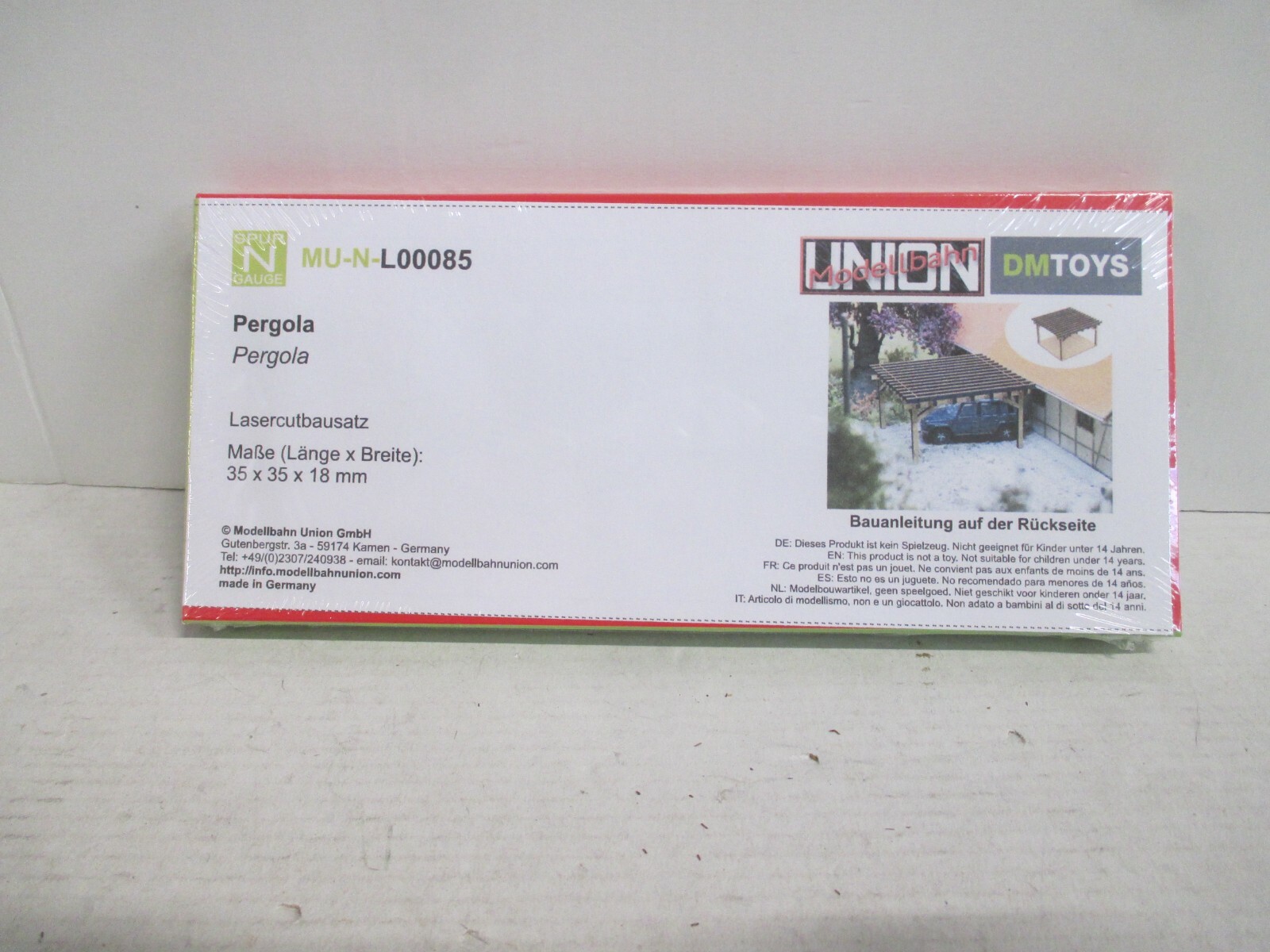 Modellbahn Union Spur N L00085 Lasercutbausatz Pergola  m.OVP WZ5474