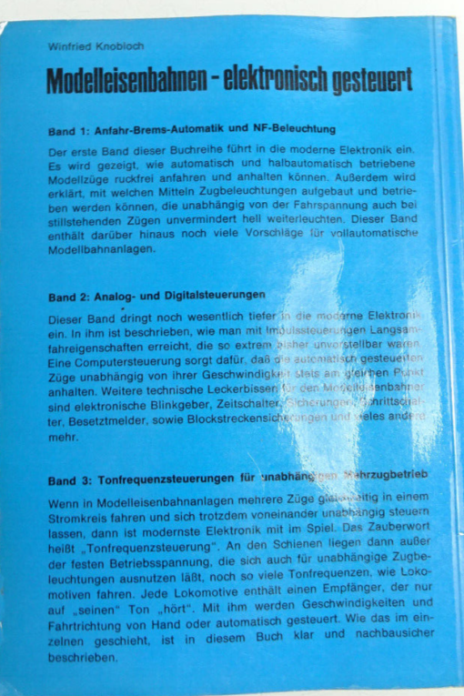 Modelleisenbahn elektronisch gesteuert Band 3 von Winfried Knobloch CK1778 o. – Bild 3
