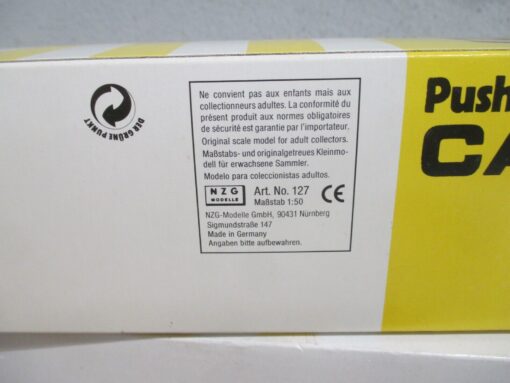 NZG 1.50 127 Push-Pupp Schürfzug Cat 627 m.OVP WZ3637 – Bild 5