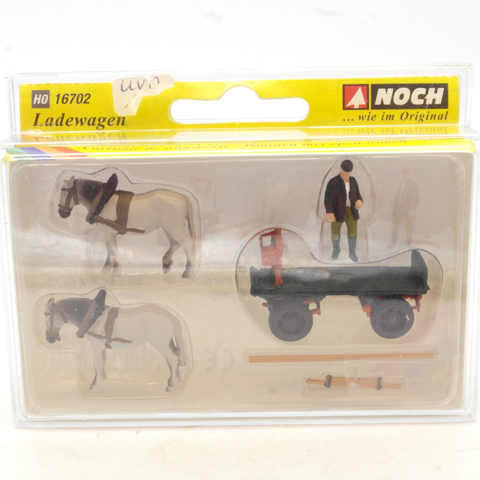 Noch H0 16702 Transportwagen + 2 Pferde in OVP RG2159