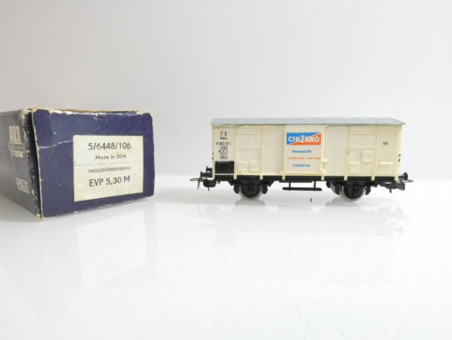 Piko H0 5/6448/106 gedeckter Güterwagen Cinzano der FS in OVP AR3233