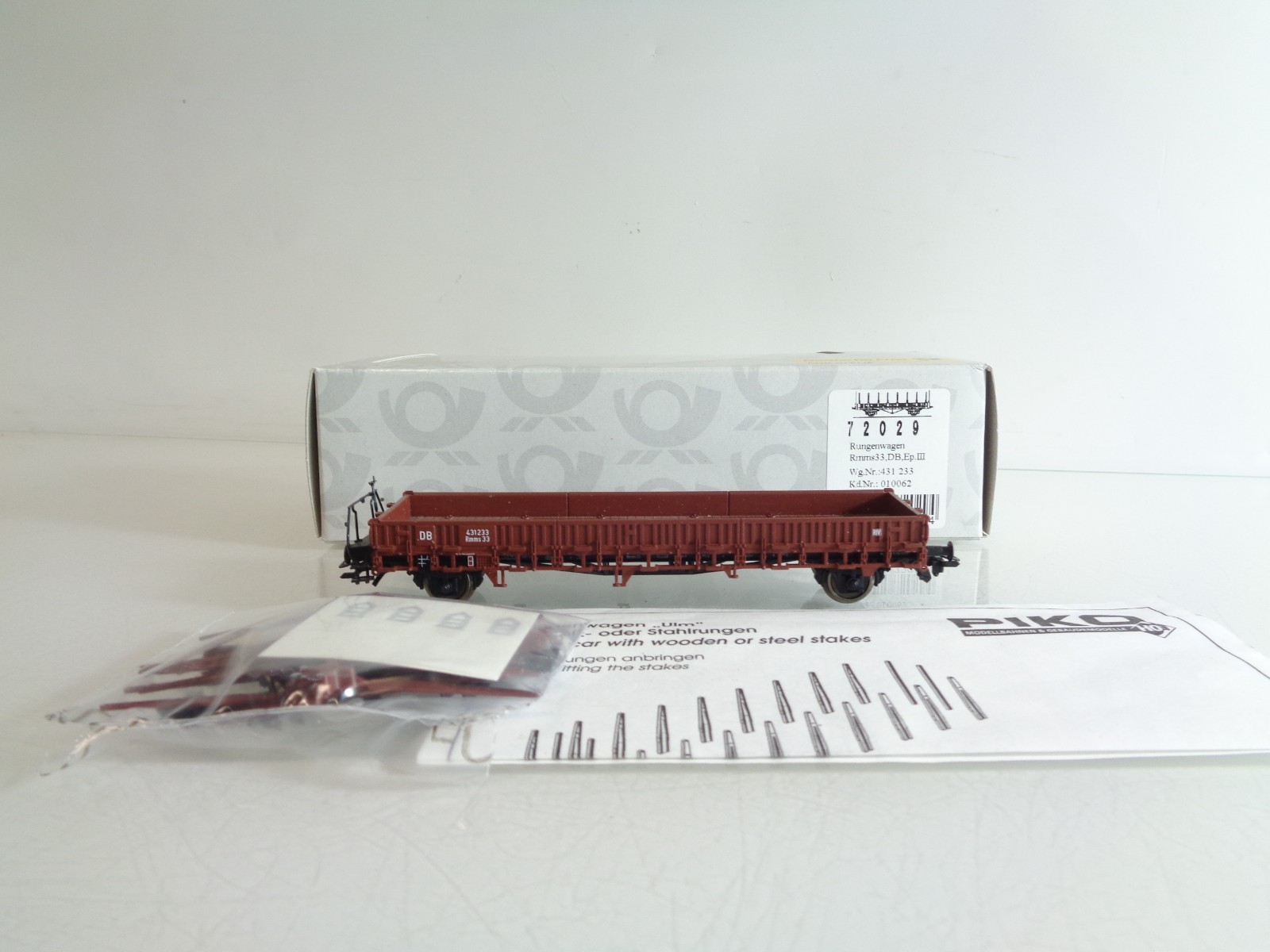 Piko H0 72029 Rungenwagen der DB in OVP BH794
