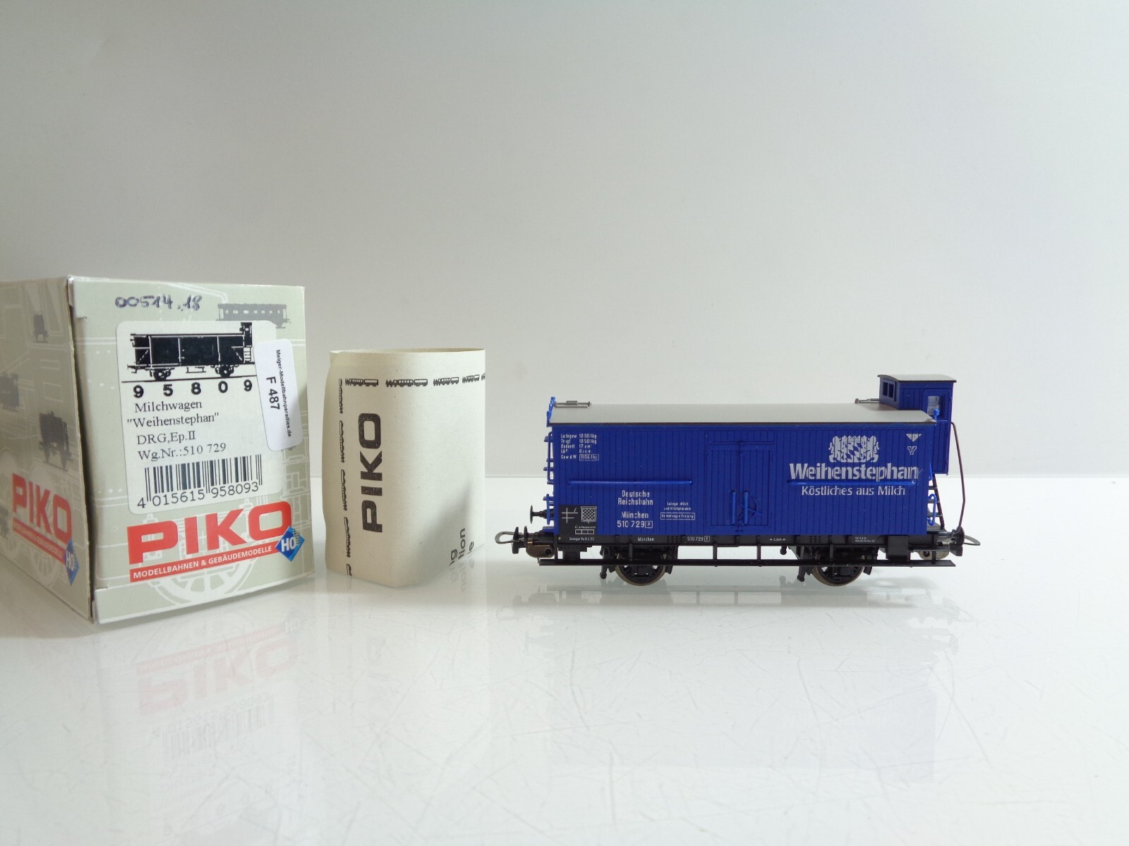 Piko H0 95809 AC Milchwagen Weihenstephan DRG in OVP F487