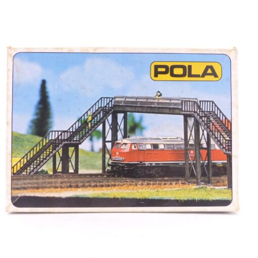 Pola Bausatz Spur N 268 Moderner Fußgängersteg mit Zubehör in OVP EX7424