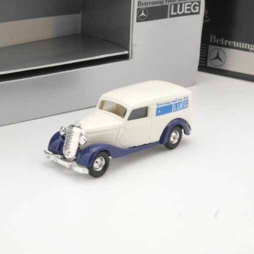 Praline 1:87 Lueg mit Mercedes Benz 75 Jahre Partner in OVP QR5622 – Bild 3