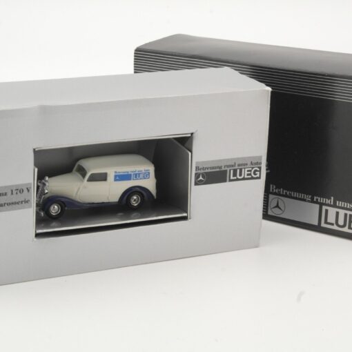 Praline 1:87 Lueg mit Mercedes Benz 75 Jahre Partner in OVP QR5622