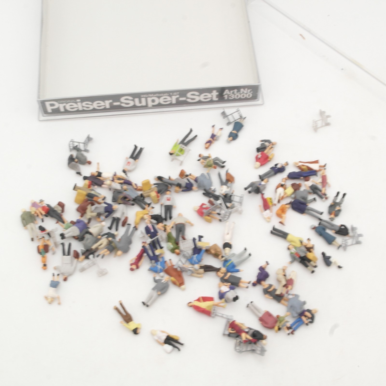 Preiser H0 1:87 13000 Super Set Figuren über 80 Stück, siehe Foto in OVP RR5430