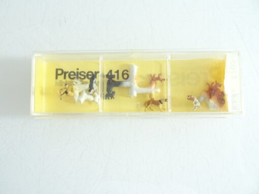 Preiser H0 4165 Haustiere Hunde & Katzen in OVP RR1474