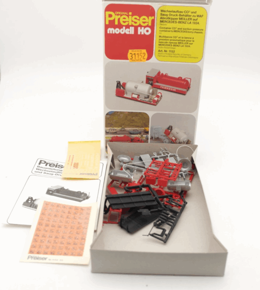 Preiser H0 Bausatz 1152 WAB CO2/Saug-Druck-Behälter zu WAF in OVP RR1589