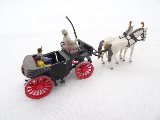 Preiser H0 Gespann / Kutsche mit Figuren RR1676 o. – Bild 3