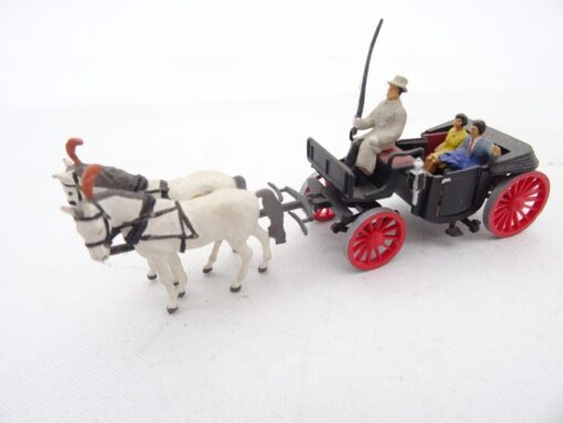 Preiser H0 Gespann / Kutsche mit Figuren RR1676 o.