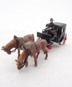 Preiser H0 Gespann mit Kutsche, siehe Bilder RR1941 o.