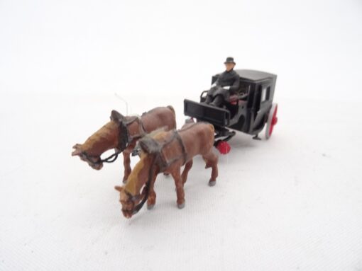 Preiser H0 Gespann mit Kutsche, siehe Bilder RR1941 o.