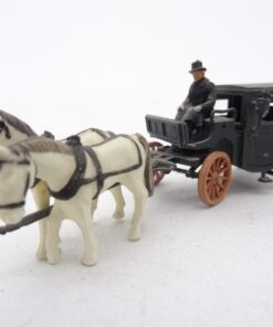 Preiser H0 Gespann mit Kutsche und Figuren RR1683 o.