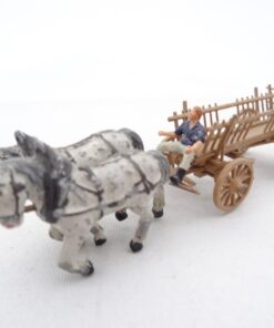 Preiser H0 Gespann mit Leiterwagen und Figur RR1673 o.