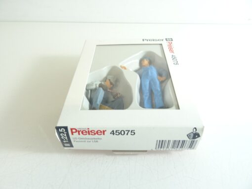 Preiser Spur G 45075 US Gleisbauarbeiter in OVP RR1969 – Bild 4