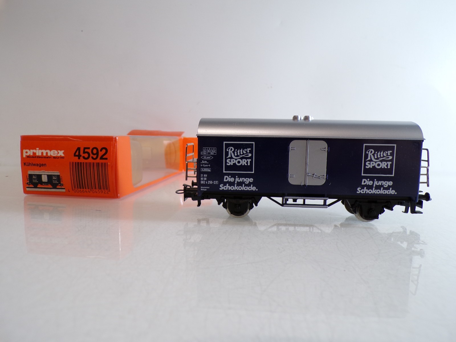 Primex H0 4592 Kühlwagen Ritter Sport der DB in OVP BH1587 – Bild 3