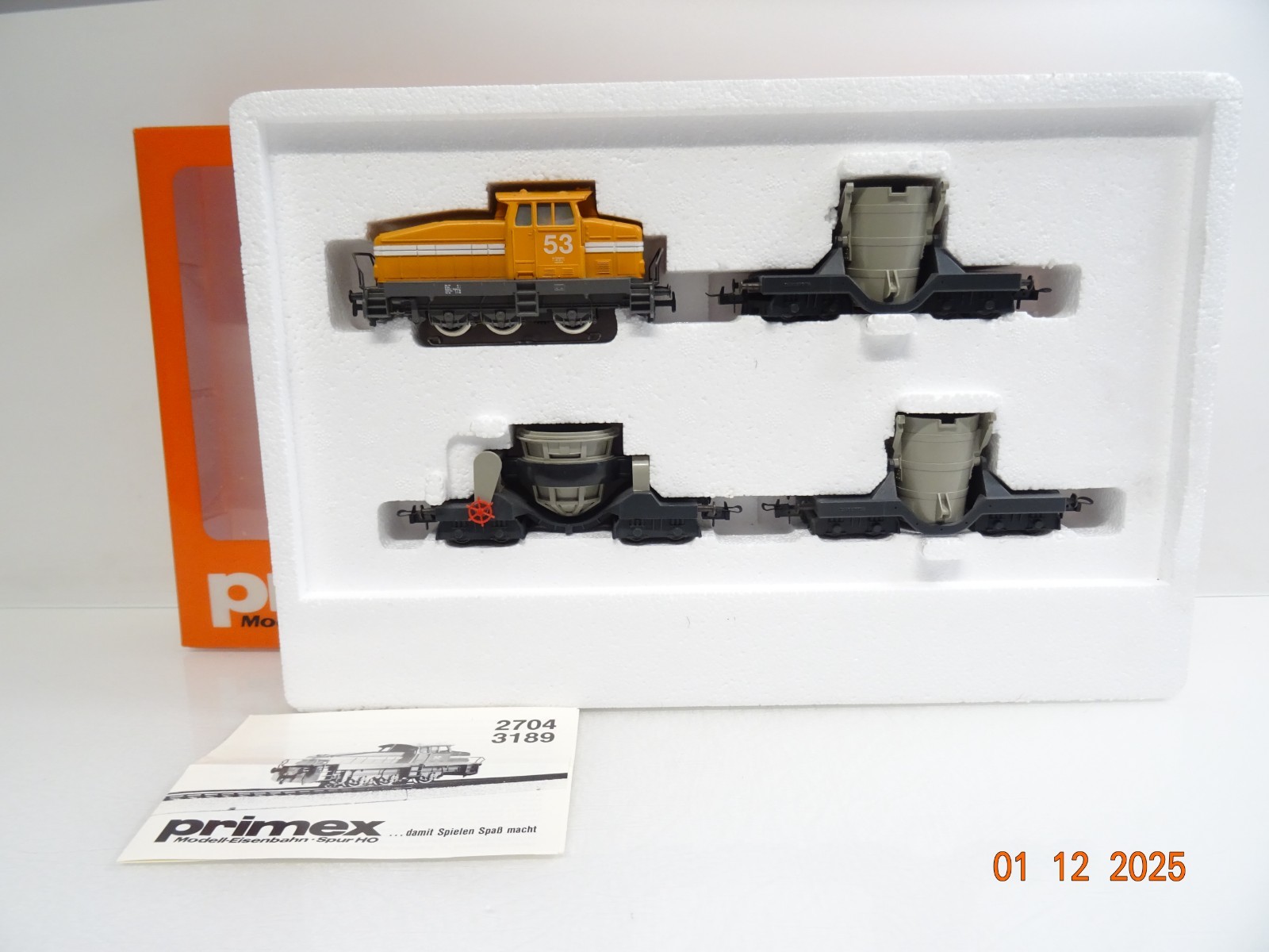 Primex Märklin H0 2704 Stahlwerkszug 4tlg. mit Diesellok DHG 500 in OVP JL4784