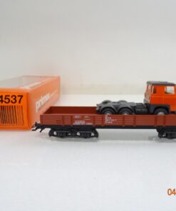 Primex Märklin H0 4537 Niederbordwagen 4-achsig mit LKW der DB in OVP PR5760