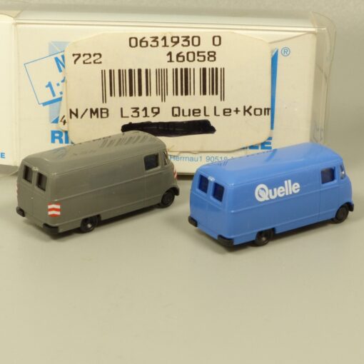 Rietze 1:160 16058 MB L319 Quelle + Kommunal 2er-Set in OVP EX6362 – Bild 3