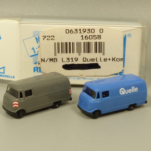 Rietze 1:160 16058 MB L319 Quelle + Kommunal 2er-Set in OVP EX6362
