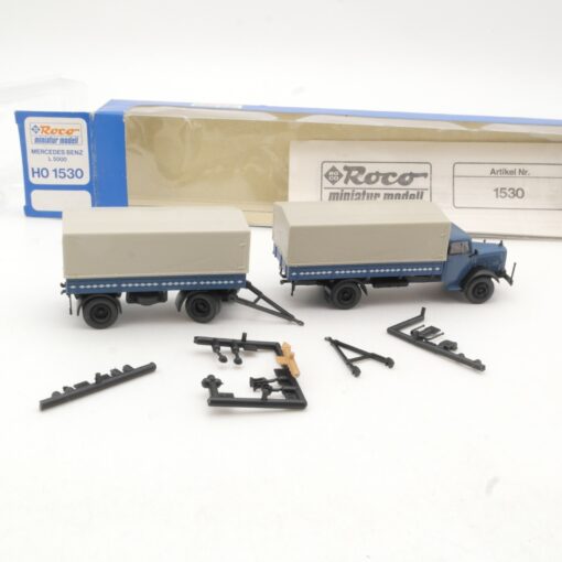 Roco 1:87 1530 Mercedes Benz L 5000 Hängerzug in OVP RR1148 – Bild 3