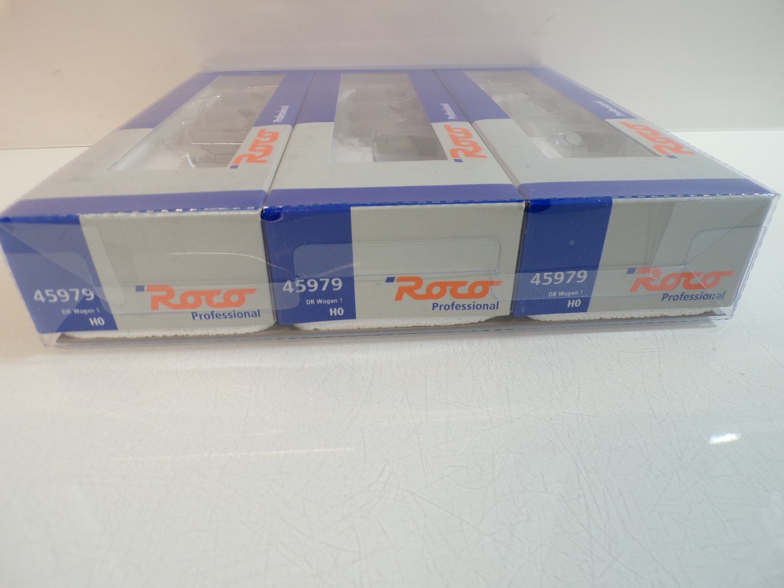 Roco H0 45979 Wagen-Set Staubsilowagen 3 tlg. der DR in OVP BH1924