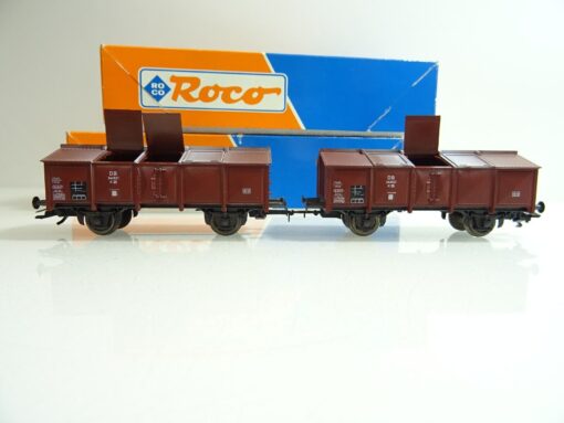 Roco H0 46053 AC zwei Klappdeckelwagen der DB in OVP PR661 – Bild 3