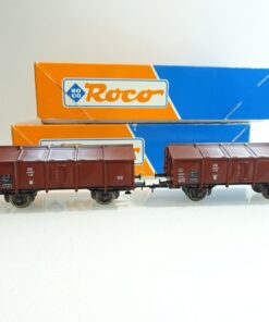 Roco H0 46053 AC zwei Klappdeckelwagen der DB in OVP PR661