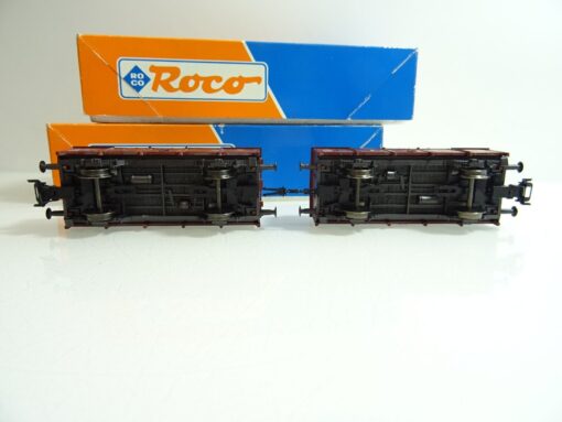 Roco H0 46053 AC zwei Klappdeckelwagen der DB in OVP PR661 – Bild 4
