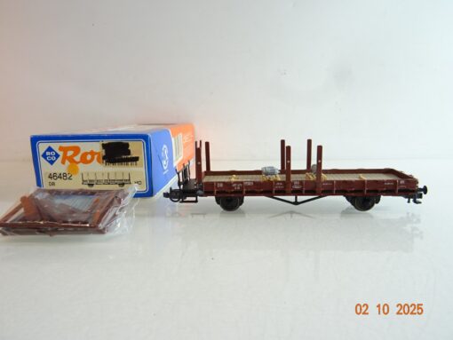 Roco H0 46482 Rungenwagen Mit Ladung der DB in OVP BH339