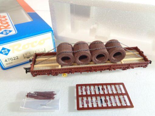 Roco H0 47622 Rungenwagen mit Stahlgittterrollen der ÖBB in OVP RR4029 – Bild 3