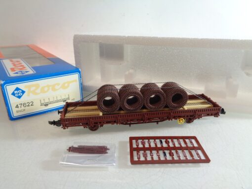 Roco H0 47622 Rungenwagen mit Stahlgittterrollen der ÖBB in OVP RR4029