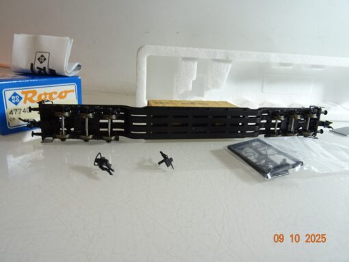 Roco H0 47740 Tiefladewagen mit Trafo Krauss Maffei der DB in OVP RR3810 – Bild 4
